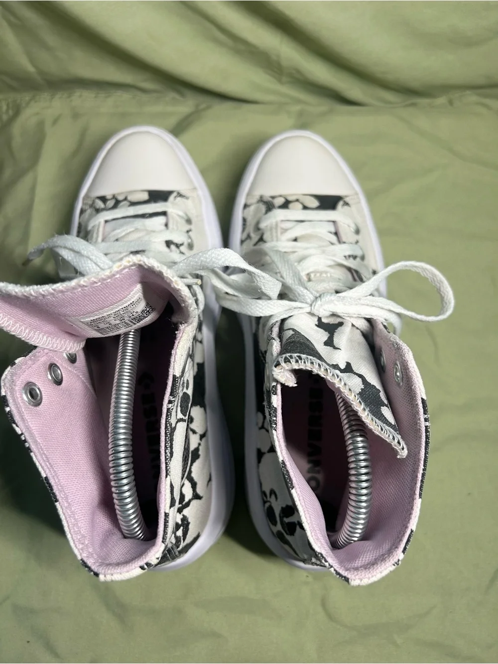 Converse Chuck Taylor All Star Move Platform High top Inked Shoes Size 8